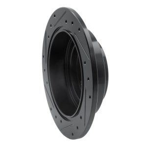 Saab 9-2X Brake Rotor (1) - Rear Right - R1 Concepts - Drilled & Slotted - Black - `90-`08